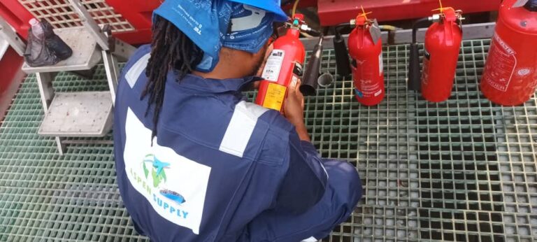 Annual fire extinguisher inspection and certification, Subsea 7, K5 Port
