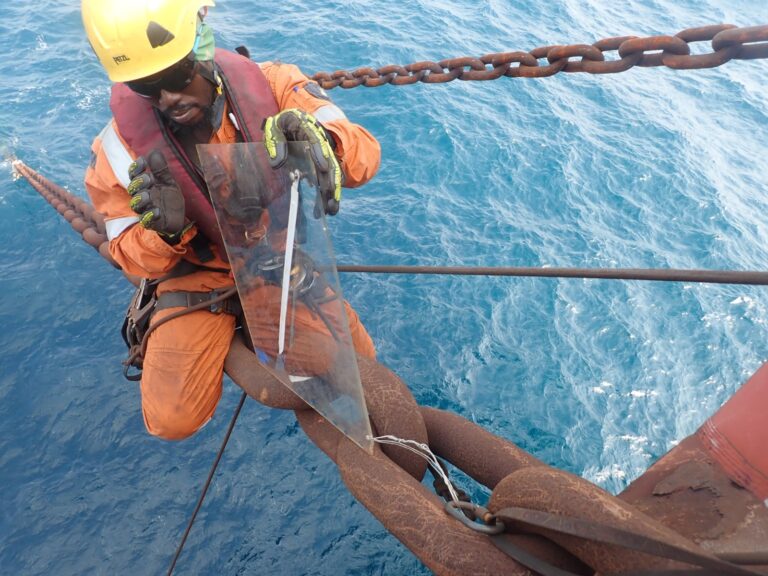 Mooring chain replacement, Sendje Berge FPSO